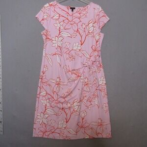Talbots Dress Women Plus X Floral Stripe Effortless Jersey Bella‎ Knotted NWT